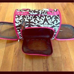 Fun Dog or Cat Carrier in Black and White Pattern